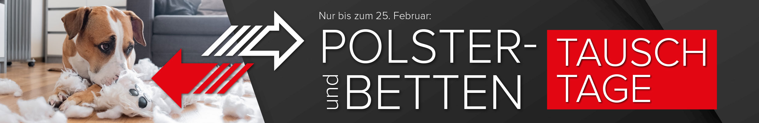 Jetzt sparen! Polster und Bettentauschtage bei Möbel Hartwig - nur bis zum 11. Februar!