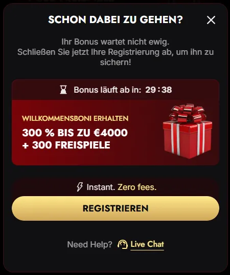 Nana Casino – registrieren und Willkommensbonus sichern
