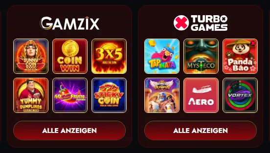 Nana Casino – Gamzix und Turbo Games